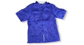CLOT Silk Button Down Shirt Blue