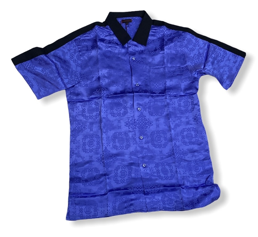 Pre-owned Clot Silk Contrast Shirt Blue