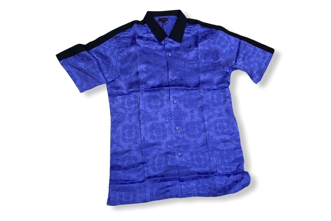 Pre-owned Clot Silk Contrast Shirt Blue