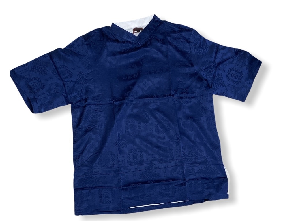 Pre-owned Clot Silk Pullover Shirt Navy