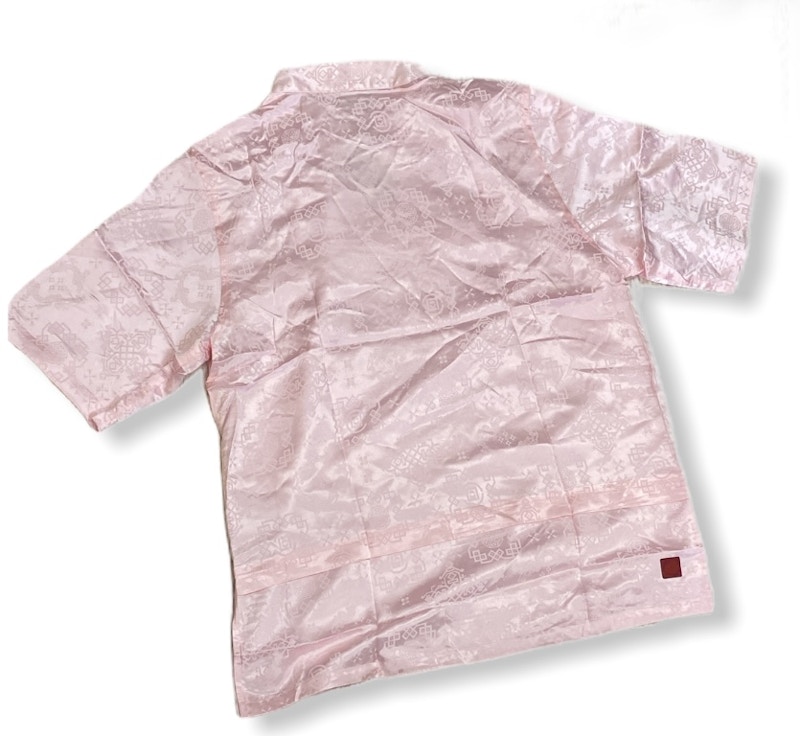 clot rose gold silk