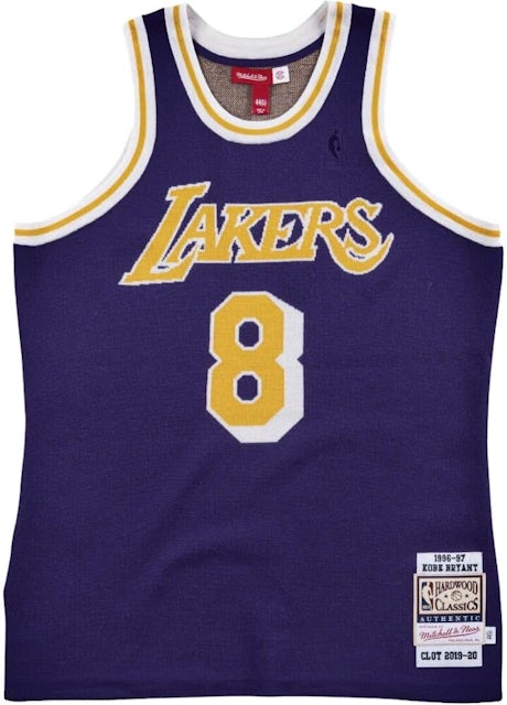Clot x Mitchell & Ness Kobe Bryant Lakers Throwback Jersey Authentic Size  Small