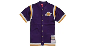 CLOT X Mitchell & Ness Lakers Shooting Shirt Purple/Yellow