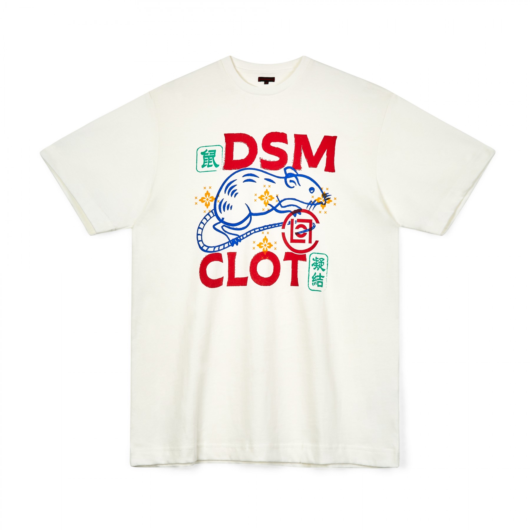 CLOT x Dover Street Market Year of the Rat T-Shirt White Men's