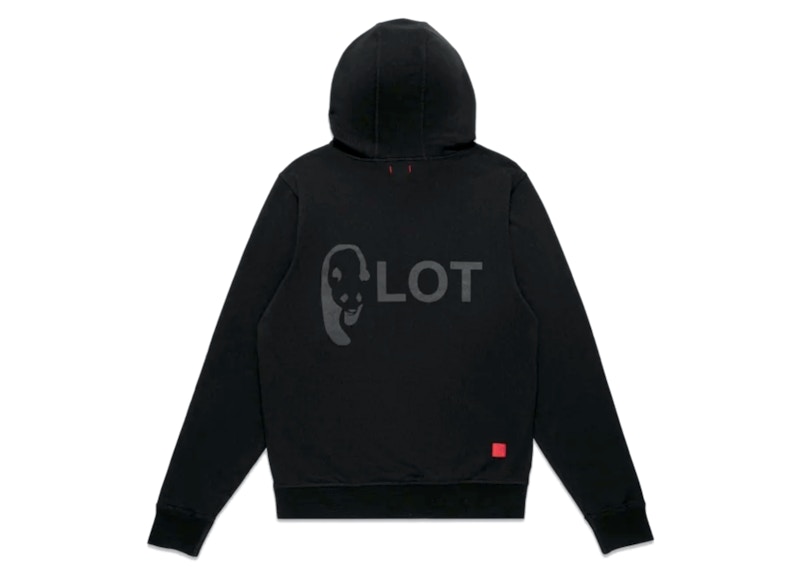 黒L FRAGMENT CLOT Hoodie Panda Black