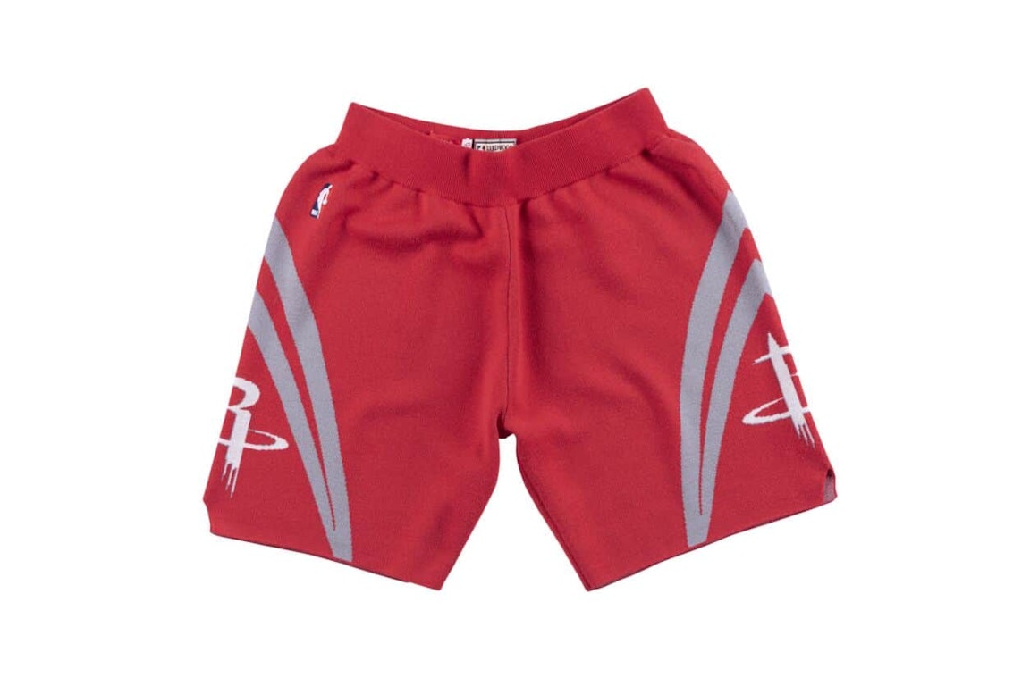 Pre-owned Clot X Mitchell & Ness Rockets Knitted Shorts Red
