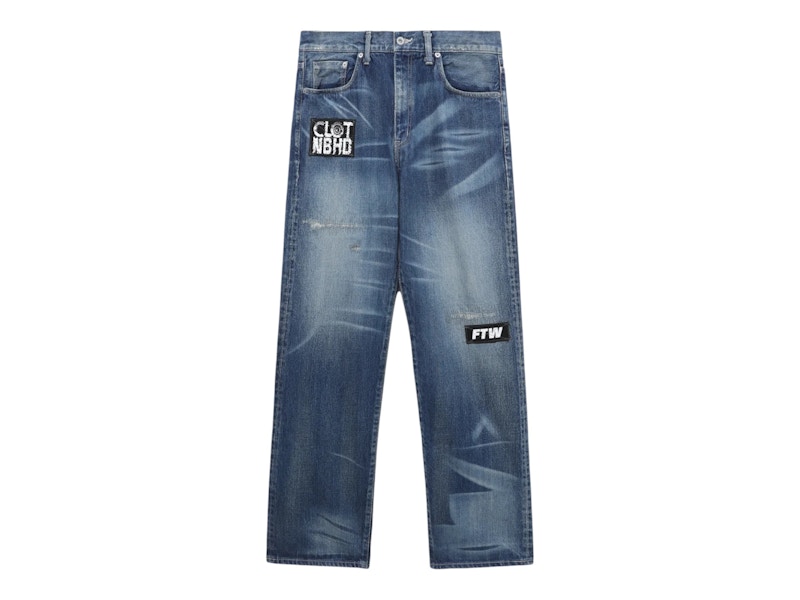 CLOT x Neighborhood Savage Denim Deep Basic Pants Indigo Men's - US