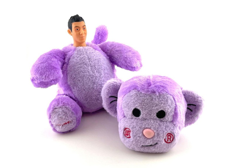 Purple monkey stuffed clearance animal