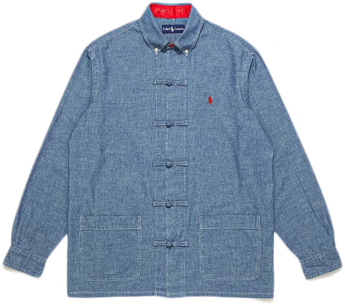 CLOT x Polo by Ralph Lauren Chen Shirt Jacket Blue - SS21 - US