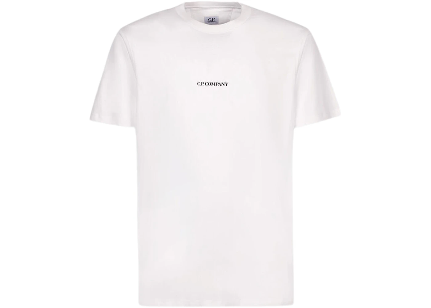 C.P. Company 30/1 Jersey Compact Logo T-Shirt Gauze-White Men's - US
