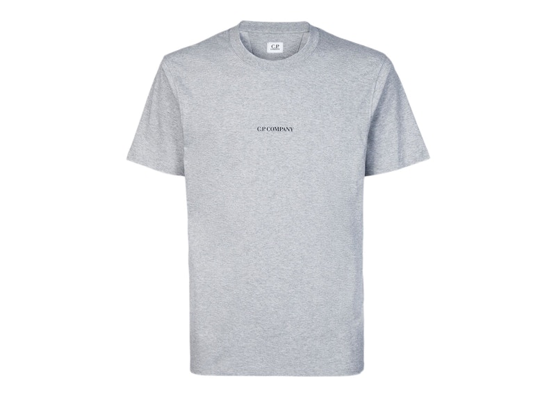 C.P. Company 30/1 Jersey Compact Logo TShirt Grey Melange KR