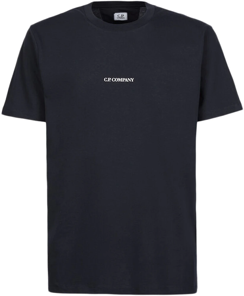 C.P. Company 30/1 Jersey Compact Logo T-Shirt Total Eclipse-Blue Men's - US