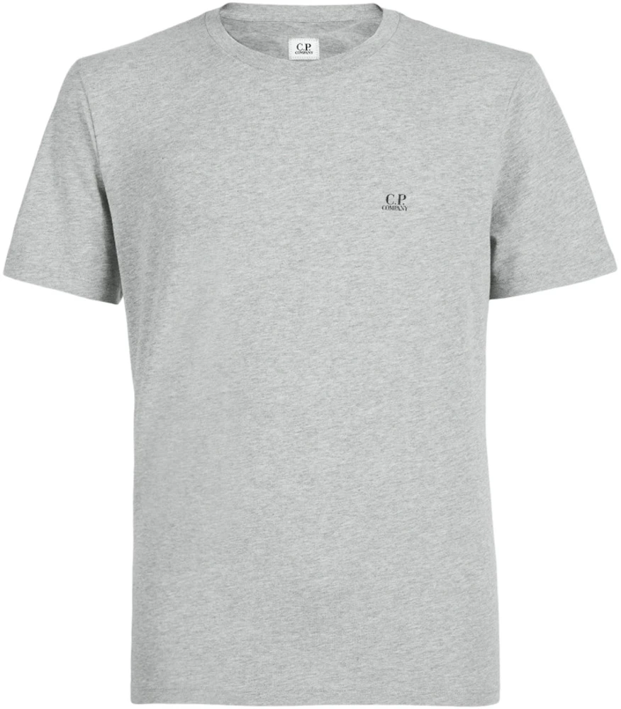 C.P. Company 30/1 Jersey Goggle Graphic T-Shirt Grey Melange Men's - US