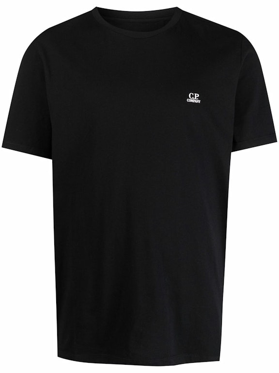 Pre-owned C.p. Company 30/1 Jersey Small Logo T-shirt Black