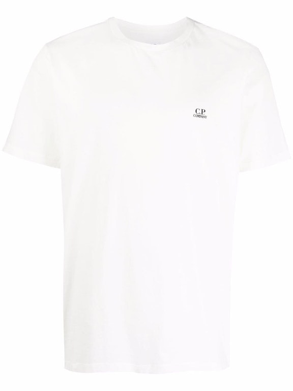 Pre-owned C.p. Company 30/1 Jersey Small Logo T-shirt Gauze White