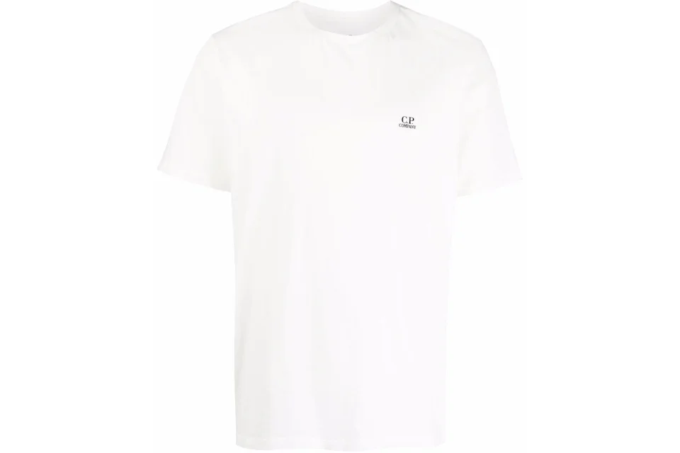 C.P. Company 30/1 Jersey Small Logo T-shirt Gauze White