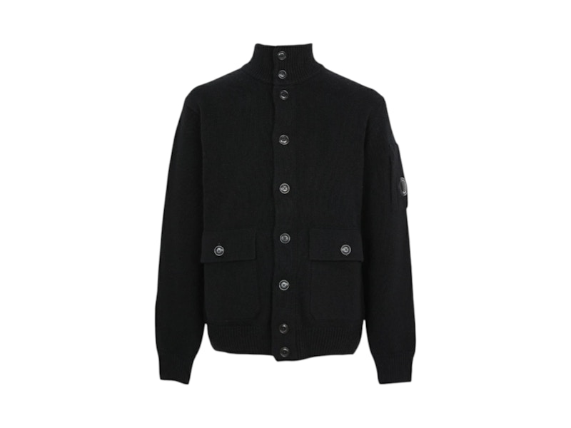 Pre-owned C.p. Company Men's  Button Up Cardigan In Black