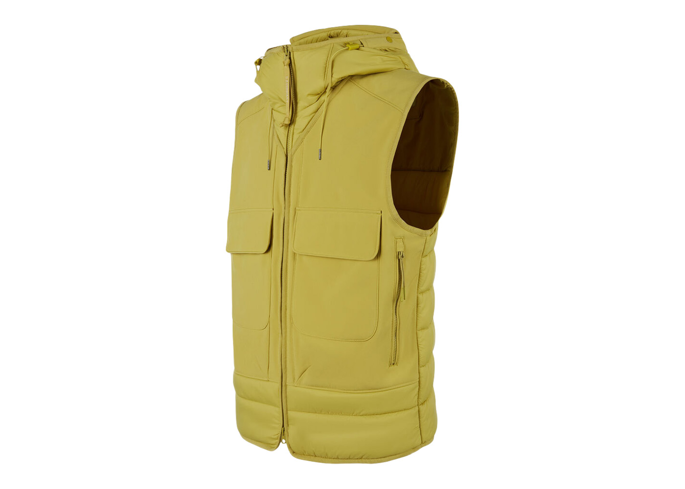 C.P. Company C.P. Shell-R Mixed Goggle Vest Golden Palm-Yellow 
