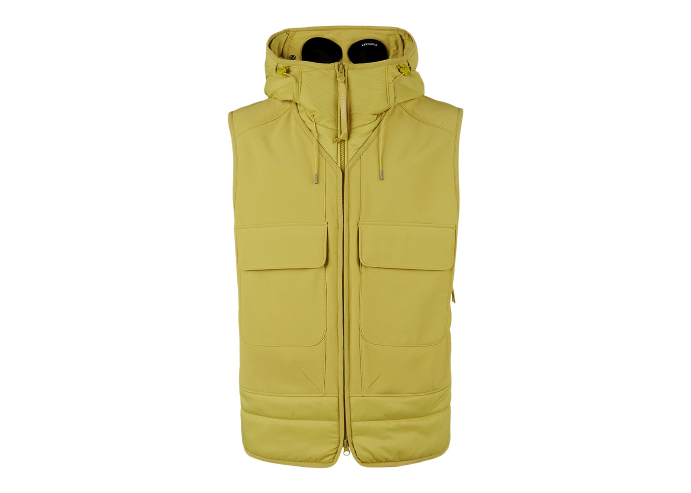 C.P. Company C.P. Shell-R Mixed Goggle Vest Golden Palm-Yellow 