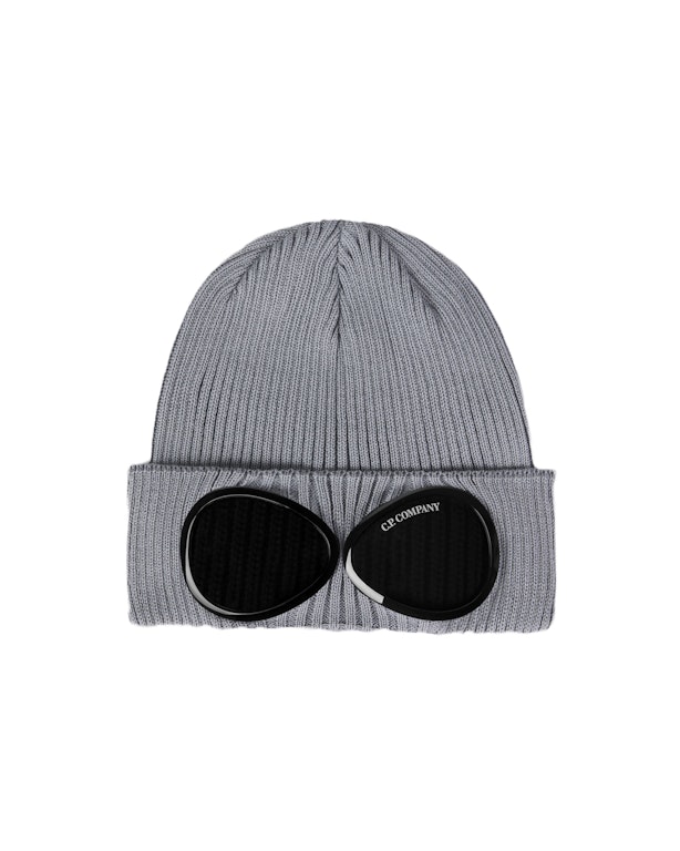 Pre-owned C.p. Company Cotton Goggle Beanie Griffin Grey