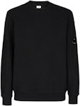 C.P. Company Diagonal Raised Fleece Sweatshirt Black