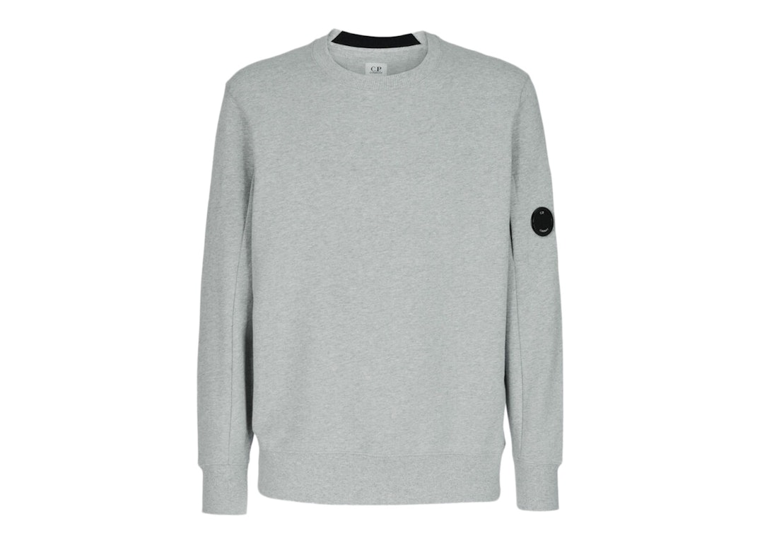 Pre-owned C.p. Company Diagonal Raised Fleece Sweatshirt Grey Melange