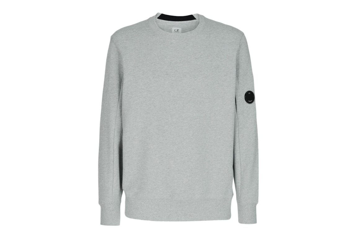 Pre-owned C.p. Company Diagonal Raised Fleece Sweatshirt Grey Melange