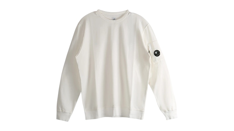 C.P. Company Fleece Crewneck Gauze White Men's - FW25 - US