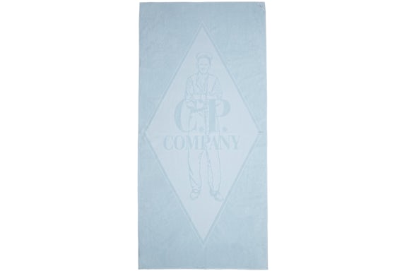 C.P. Company Graphic Beach Towel Baby Blue