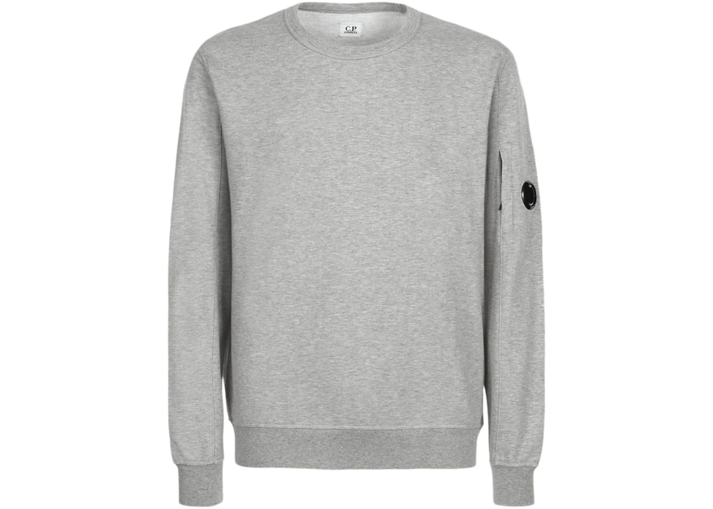 C.P. Company Light Fleece Sweatshirt Grey Melange Men's - US