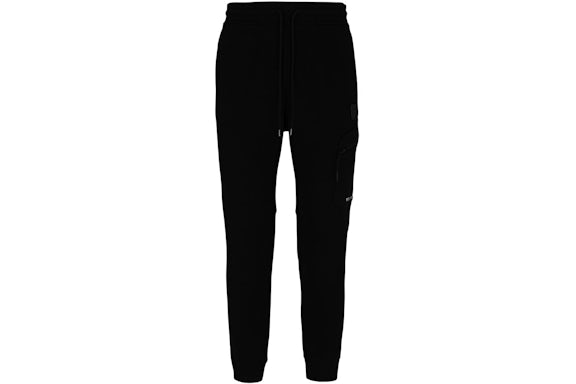 C.P. Company Metropolis Series Diagonal Fleece Utility Sweatpants Black