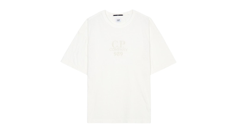 Tシャツ・カットソー CP COMPANY WHITE COTTON T-SHIRT C.P. Company White Cotton T-Shirt C.P. Company