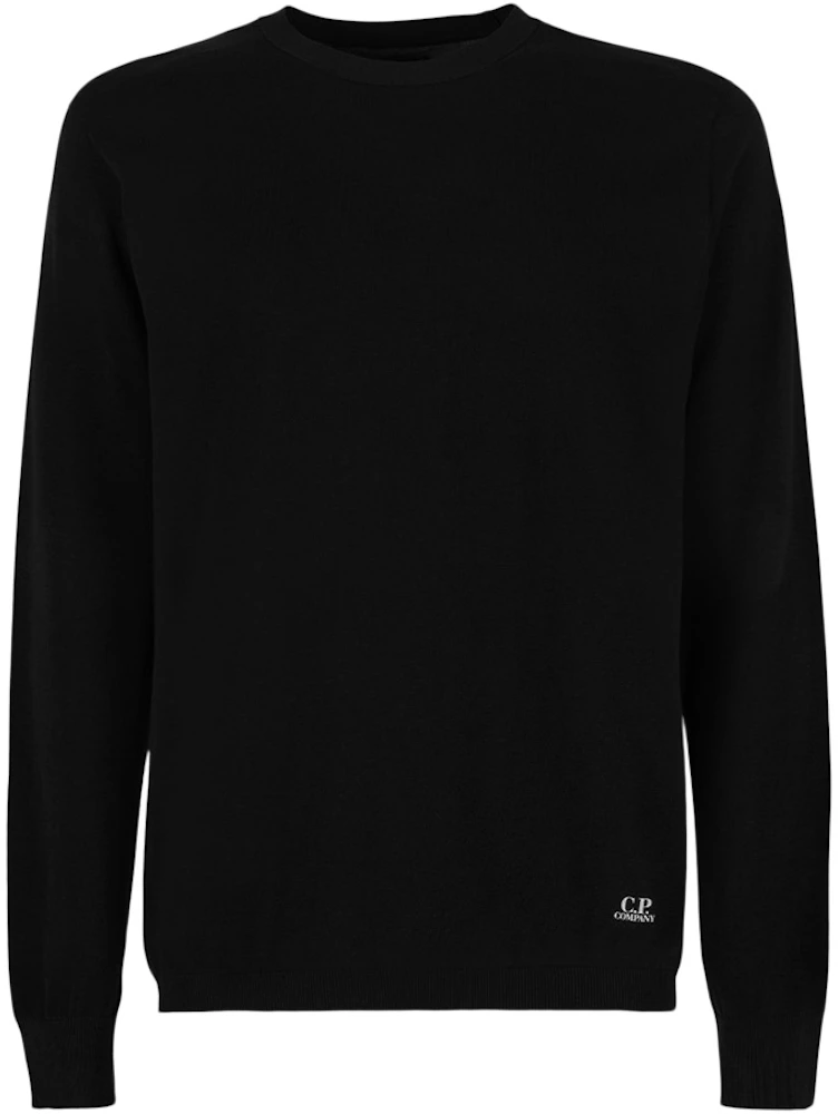 C.P. Company SWG Cotton Integral Knit Sweater Black Men's - US