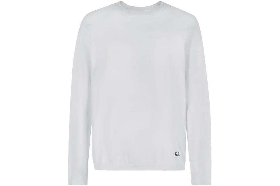 C.P. Company SWG Cotton Integral Knit Sweater Optic White Men's - US