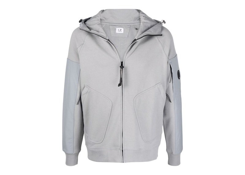 C.P. Company Shell-R Panel Hoodie Griffin Grey