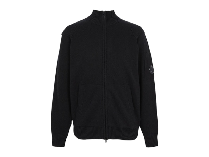 Pre-owned C.p. Company Men's  Zip Up Cardigan In Black