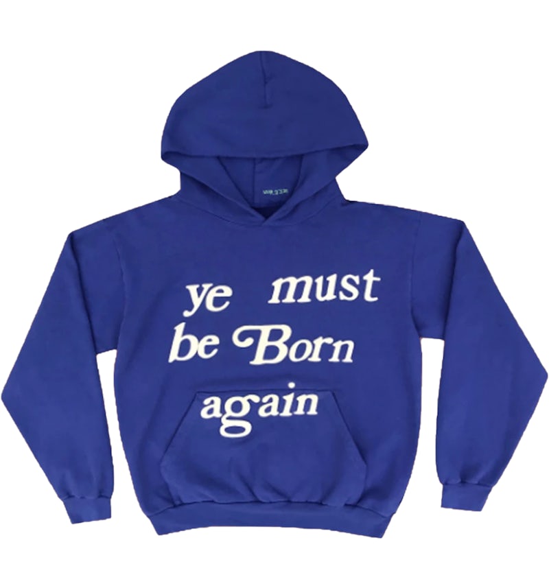 Cactus Plant Flea Market Born Again Hooded Sweatshirt Blue Men's