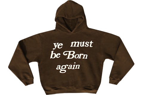 Cactus Plant Flea Market Born Again Hooded Sweatshirt Brown Men's