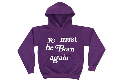 Cactus Plant Flea Market Born Again Hooded Sweatshirt Purple Men's