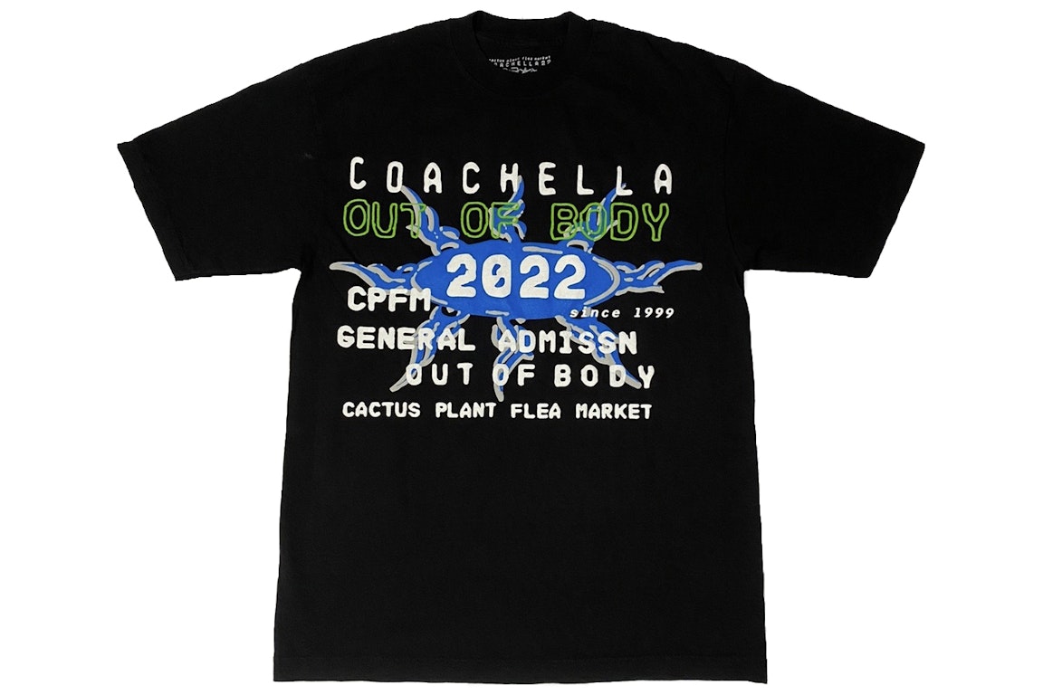Pre-owned Cactus Plant Flea Market Coachella Weekend 2 T-shirt Black