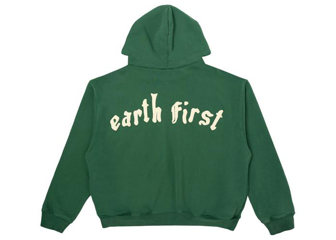 Cactus Plant Flea Market Earth First Zip Hooded Sweatshirt Green 