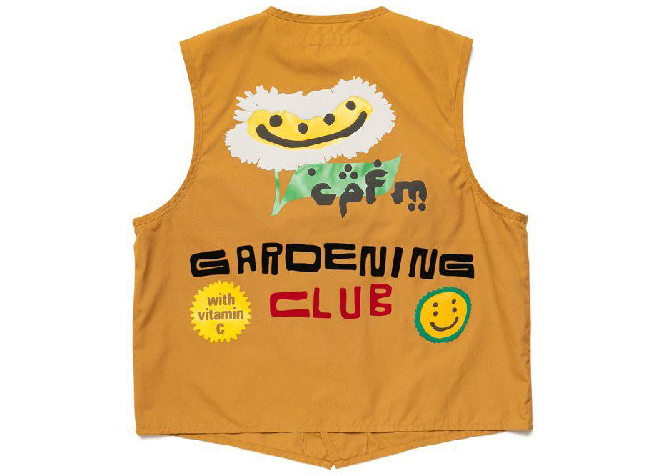 Cactus Plant Flea Market Gardening Club Vest Mustard
