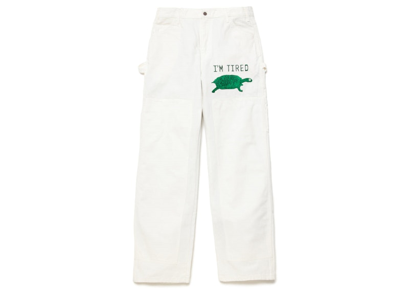 Cactus Plant Flea Market I'M Tired Painter Pant White Men's - FW22