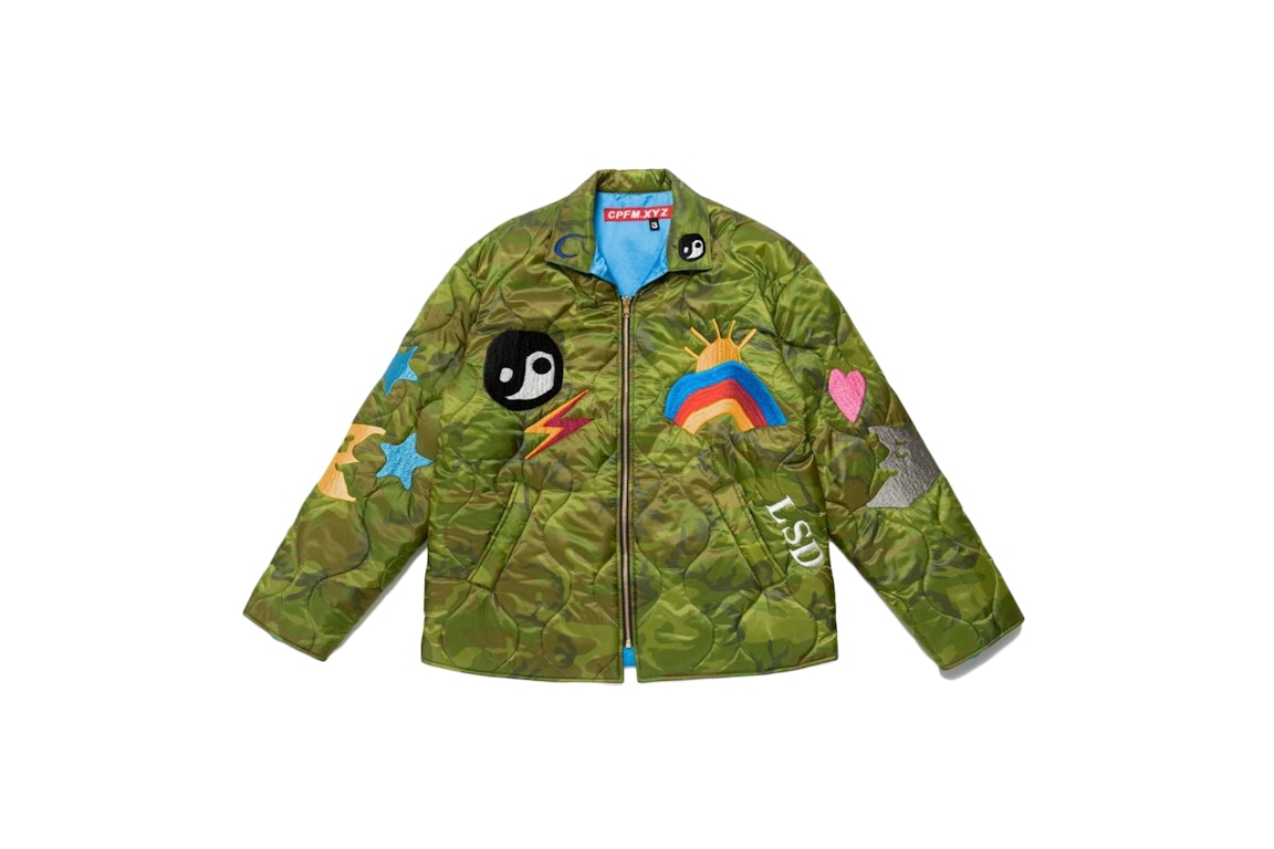 Pre-owned Cactus Plant Flea Market Lysergic Camo Jacket Green