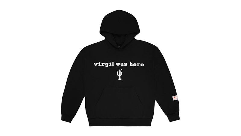 Pre-owned Cactus Plant Flea Market Men's  Vaa Cpfm Virgil Was Here Hooded Sweatshirt In Black