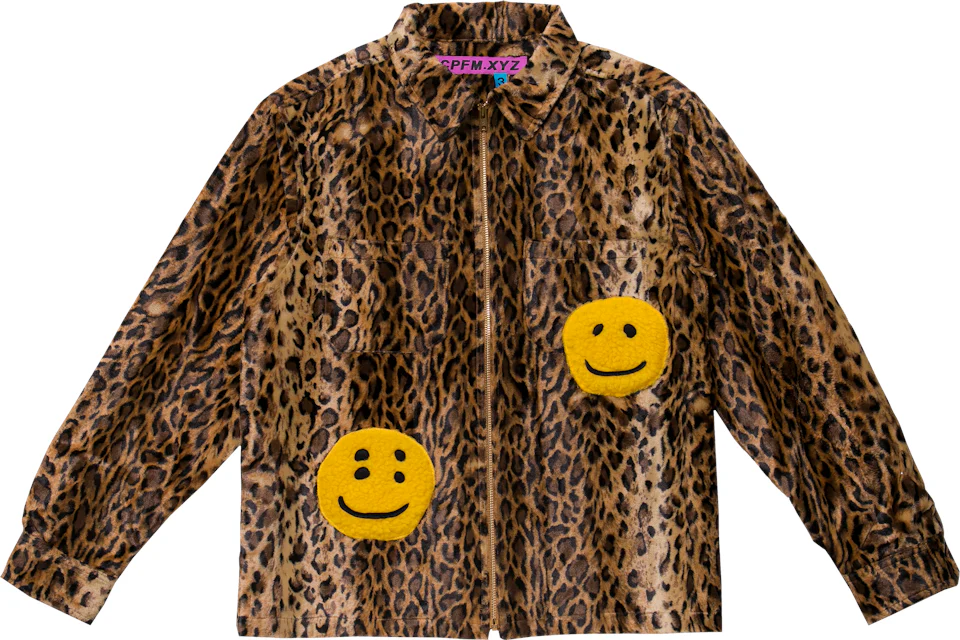 Cactus Plant Flea Market Zip Work Shirt Leopard Men s FW19 US