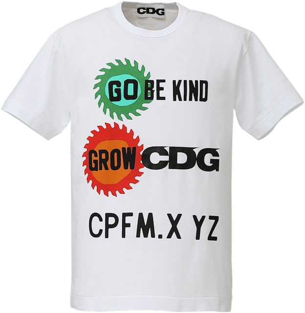 Cactus Plant Flea Market x CDG Go Be Kind T-Shirt White メンズ ...