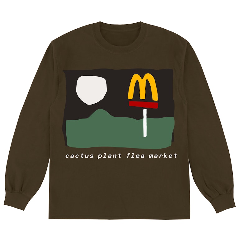 Pre-owned Cactus Plant Flea Market X Mcdonald's 24/7 Long Sleeve T-shirt Clove