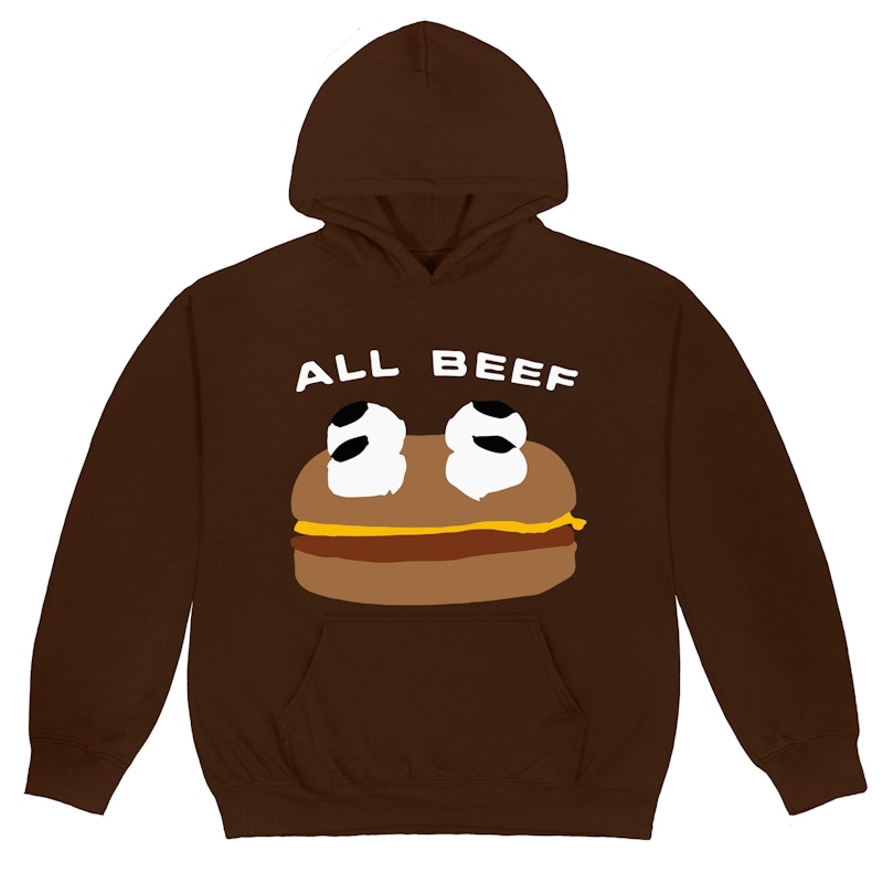 Cactus Plant Flea Market x McDonald's All Beef Hoodie Chocolate