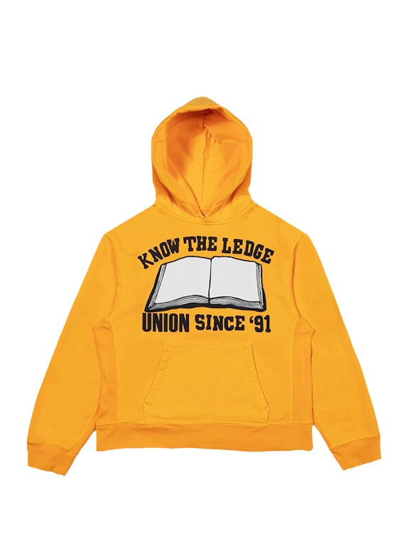 Pre-owned Cactus Plant Flea Market X Union Know The Ledge Hoodie Yellow